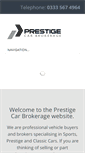 Mobile Screenshot of prestigecarbrokerage.com